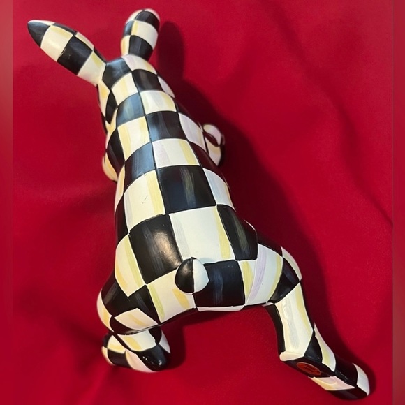 Mackenzie-Childs 🖤🤍 Courtly Check
Funny Bunny Pot Hanger 🖤🤍 NIB! Last one. - Picture 3 of 10